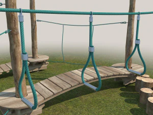 kid rope course 3D Model