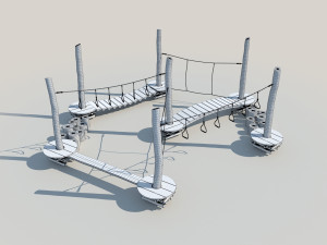 kid rope course 3Dモデル
