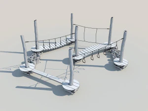 kid rope course 3D Model