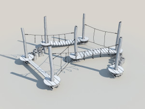 kid rope course 3Dモデル
