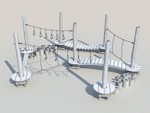 kid rope course 3Dモデル
