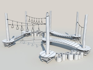 kid rope course 3Dモデル