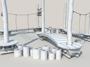 kid rope course 3Dモデル