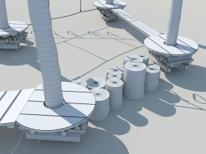 kid rope course 3Dモデル