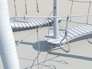 kid rope course 3Dモデル