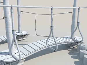 kid rope course 3D Model
