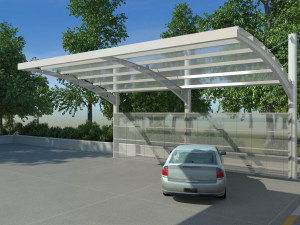 gas station scene day and night 3D Model