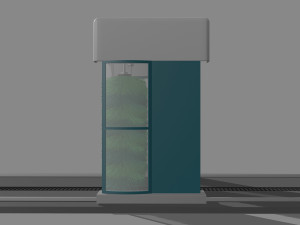 the simple automatic car wash machine 3D Model