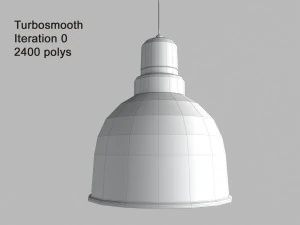 anthracite industrial pendant lamp with wooden detail 3D Model