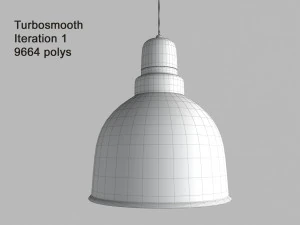 anthracite industrial pendant lamp with wooden detail 3D Model