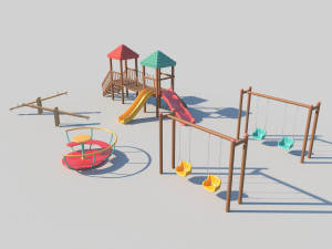 the playground 3D 모델