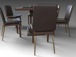 dining furniture set 2 3D Model