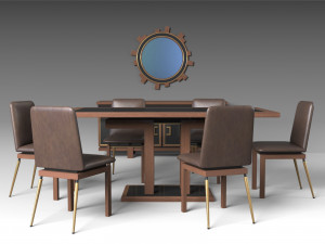 dining furniture set 2 3D Model
