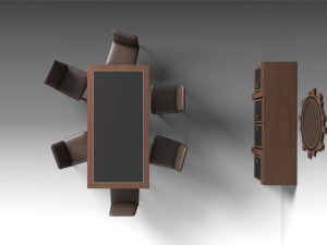 dining furniture set 2 3D Model