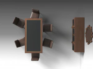 dining furniture set 2 3D Model