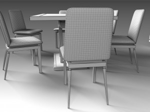 dining furniture set 2 3D Model