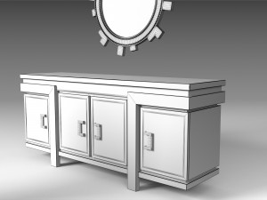 dining furniture set 2 3D Model