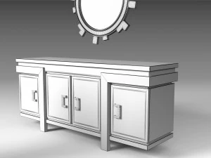dining furniture set 2 3D Model