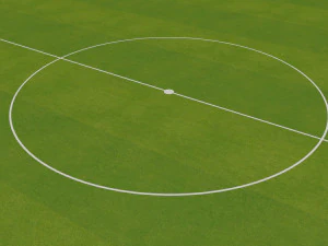 fifa standard football field low-poly 3D Model