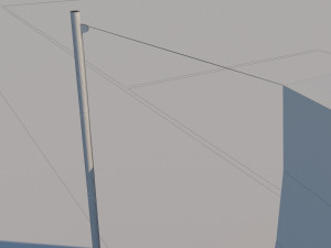 fifa standard football field low-poly 3D Model