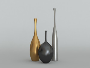 The sleek reid ryan and regan vases 3D 모델