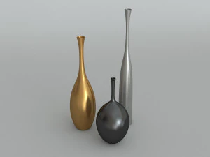 Os elegantes vasos Reid Ryan e Regan Modelo 3D