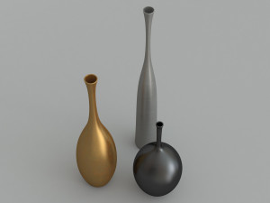 The sleek reid ryan and regan vases 3D-Modell