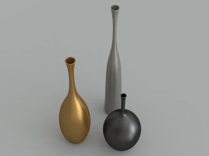 Os elegantes vasos Reid Ryan e Regan Modelo 3D