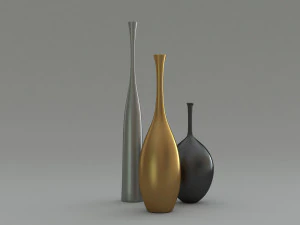 Os elegantes vasos Reid Ryan e Regan Modelo 3D