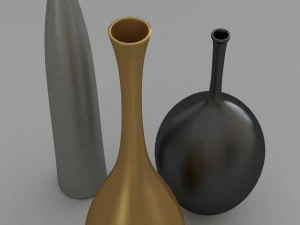 Os elegantes vasos Reid Ryan e Regan Modelo 3D