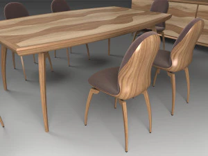 dining furniture set 3D Model