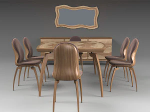 dining furniture set 3D Model