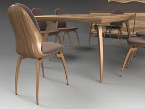 dining furniture set 3D Model