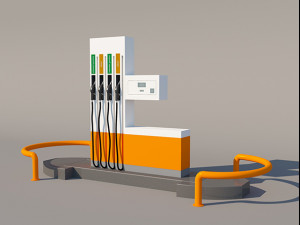 fuel dispenser 3D मॉडल