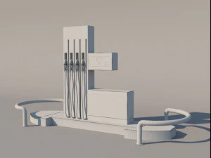 fuel dispenser 3D Model