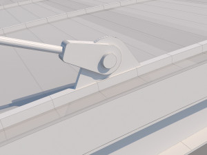 carport design with steel construction 3D Model