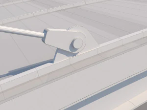 carport design with steel construction 3D Model