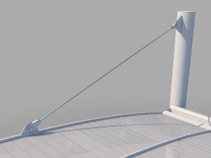 carport design with steel construction 3D Model
