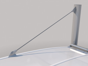 carport design with steel construction 3D Model