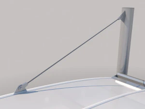 carport design with steel construction 3D Model