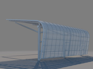 carport design with steel construction 2 3D Модель