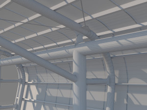 carport design with steel construction 2 3D Модель