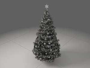 Christmas Tree With Ornaments Modelo 3D