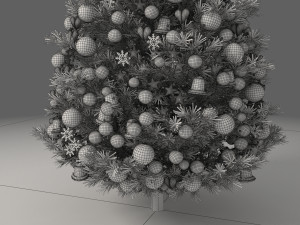Christmas Tree With Ornaments Modelo 3D