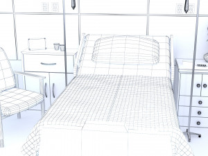 hospital room Model 3D
