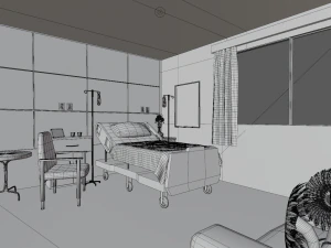 hospital room 3D Model