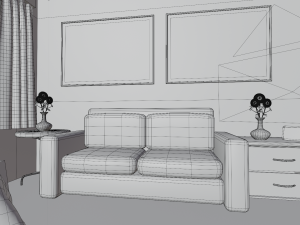 hospital room Model 3D
