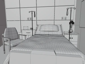 hospital room 3D Model