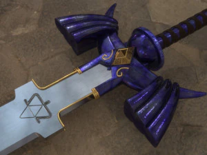 젤다의 전설에 나오는 마스터 소드 3D 모델