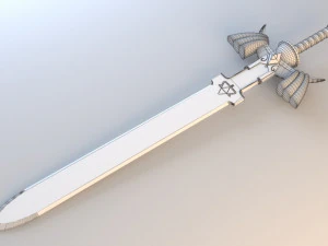 젤다의 전설에 나오는 마스터 소드 3D 모델